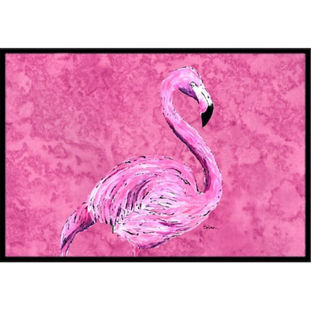 Jensendistributionservices 24 x 36 in. Flamingo On Pink Indoor Or Outdoor Doormat MI2556183